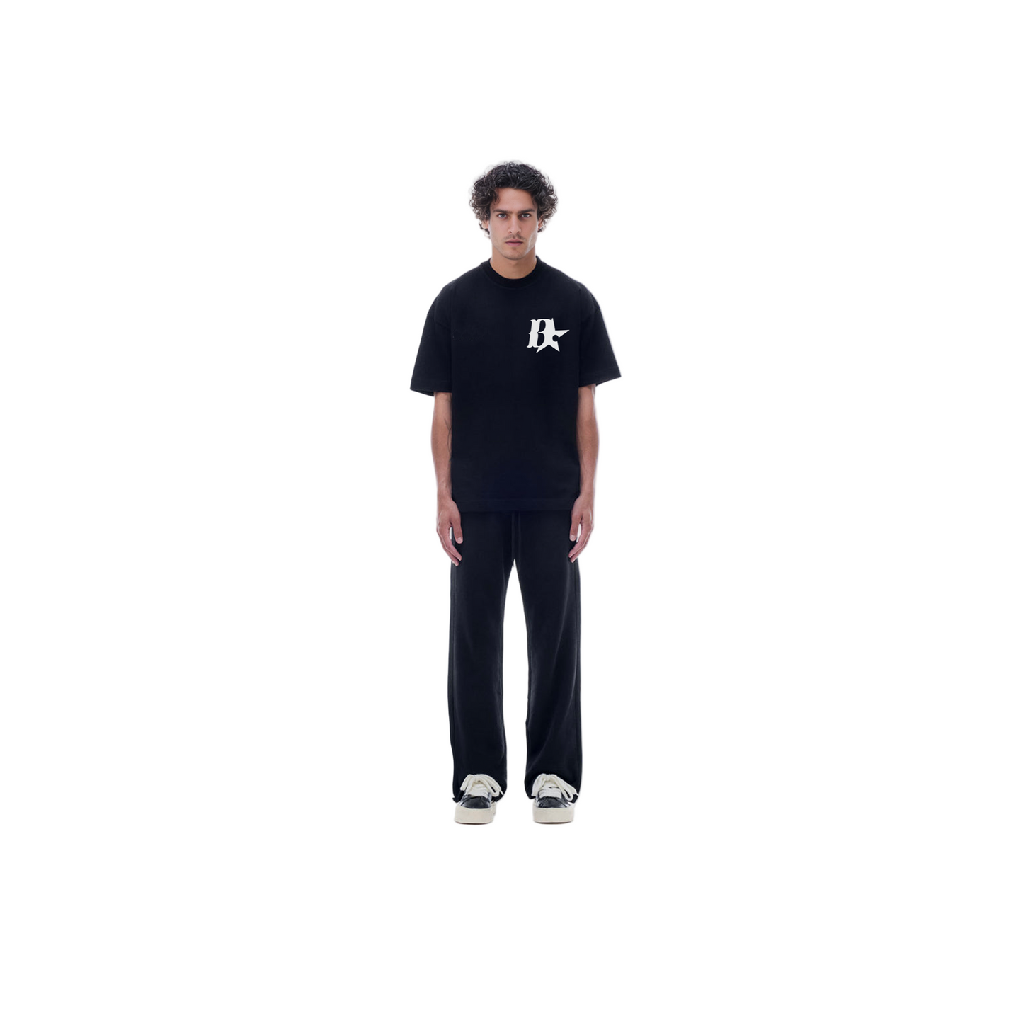BLACK LOGO TEE