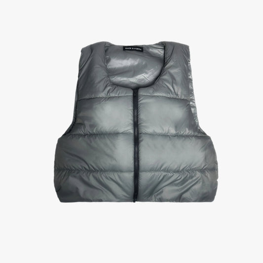 CROPPED PUFFER GILET