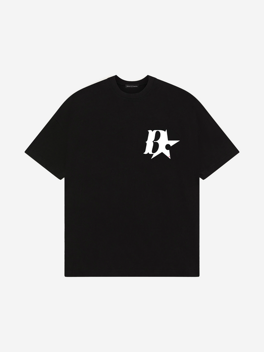 BLACK LOGO TEE