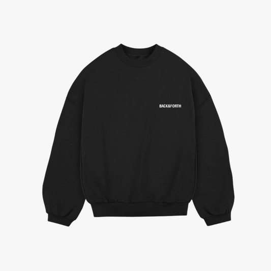 HEAVYWEIGHT BLACK SWEATSHIRT